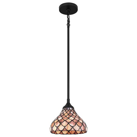 Quoizel Ursa 1-Light Matte Black Mini Pendant TF5328MBK